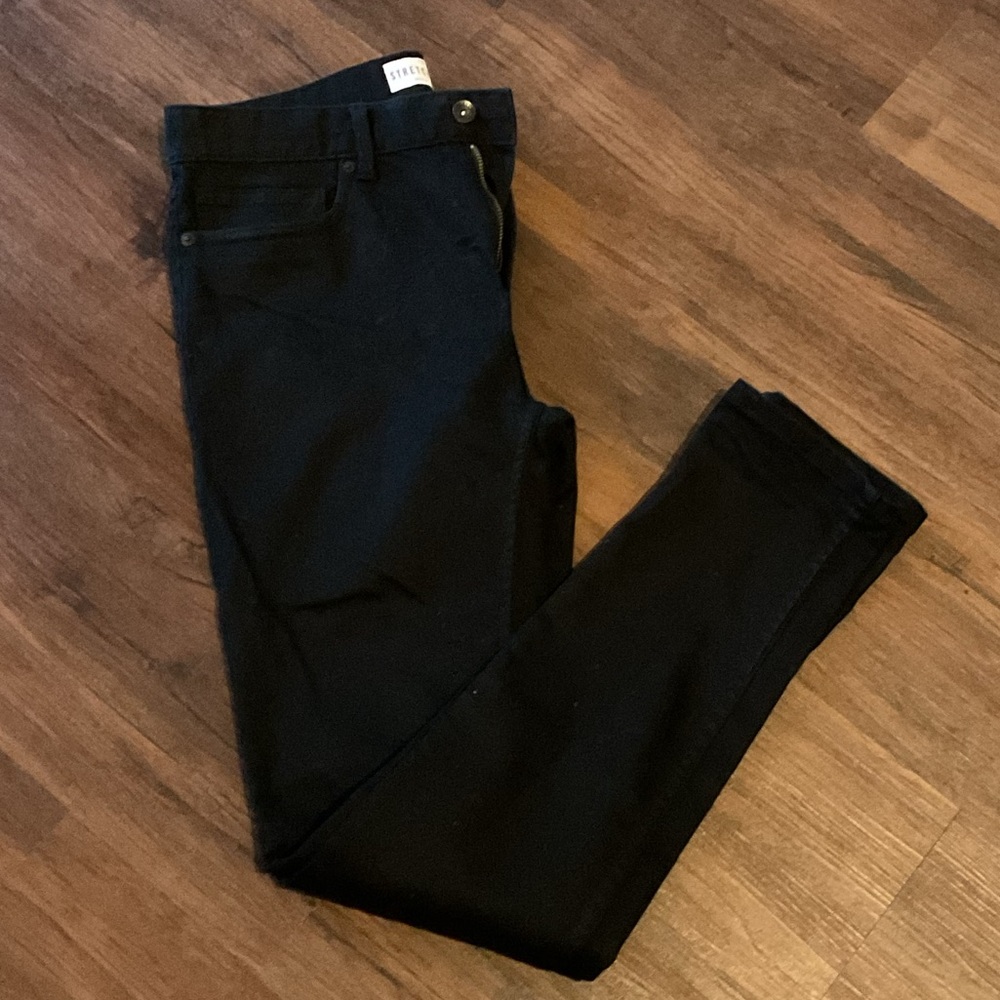 Topman Stretch Skinny Black Jeans - Picture 4 of 6